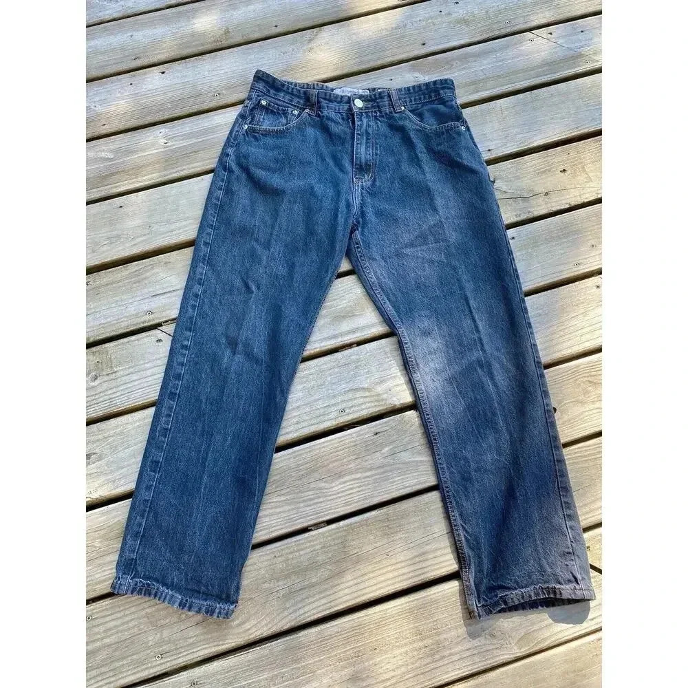Straight Skater Jeans Mens 38x34 Blue Denim Loose Fit PJ Mark - EUC